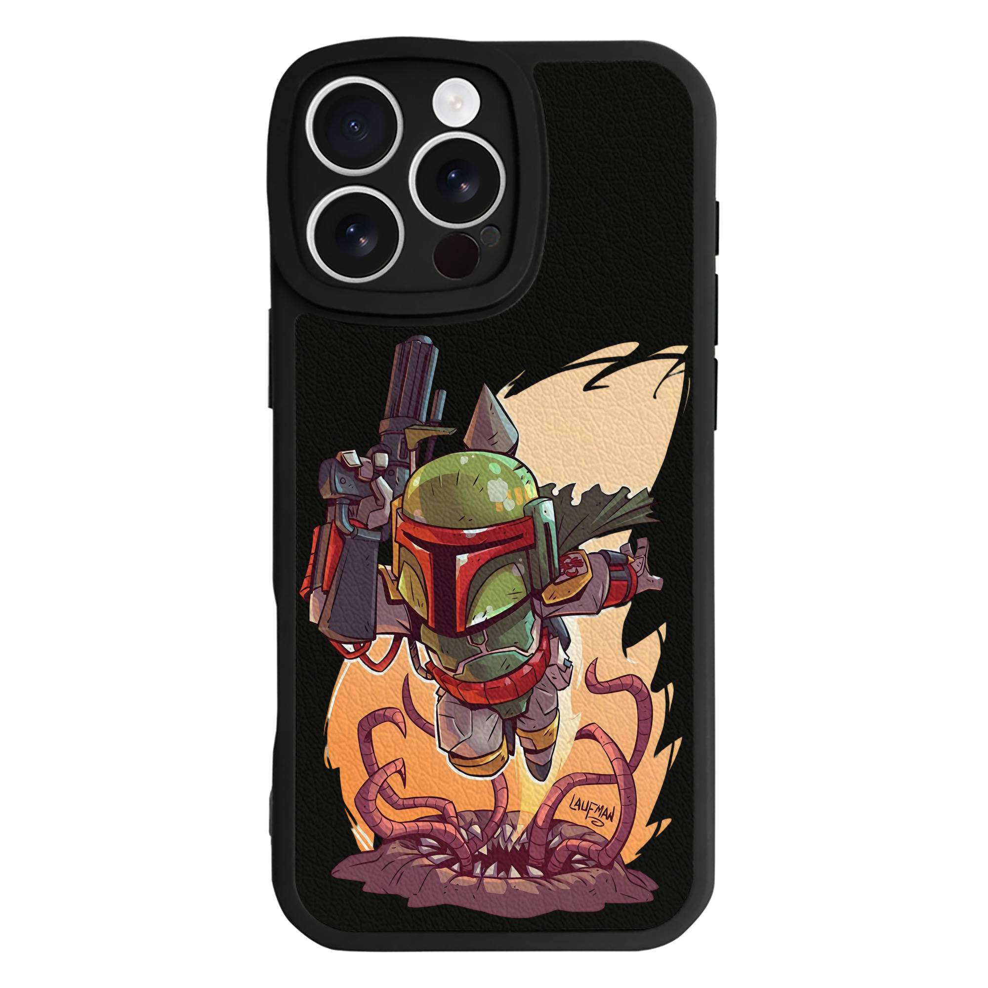 （画像用） スター・ウォーズ Star Wars 【iPhone 16シリーズ対応】シリコンスマホケース（レザー調） 材質：シリコン